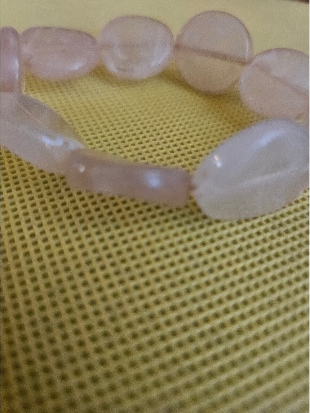 Opaque color stone stretch bracelet as-shown - unknown origin- As is